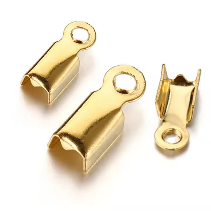 50pcs De Cerraduras De Acero Inoxidable Para Cordones De Cuero Y Cuentas De Joyería DIY Conector De Bolas De Amarre Para Collares Y Pulseras Tamaños 2.5-3.5mm - 1