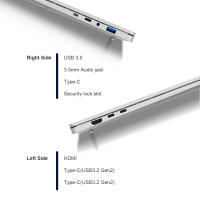 Portátil Ninkear S14, Pantalla de 14 pulgadas 22401400, AMD Ryzen 7535HS de 6 Núcleos hasta 4.55GHz, 16GB de RAM LPDDR5, 1TB de SSD, WiFi 6 Bluetooth 5.3, Batería de 5195mAh, 2Type-C (Funcionalidad Completa), 1Type-C (Solo Datos), 1USB 3.0, 1Puerto HDMI - details 7