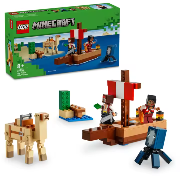 EL VIAJE EN EL BARCO PIRATA - LEGO MINECRAFT 21259 - 1
