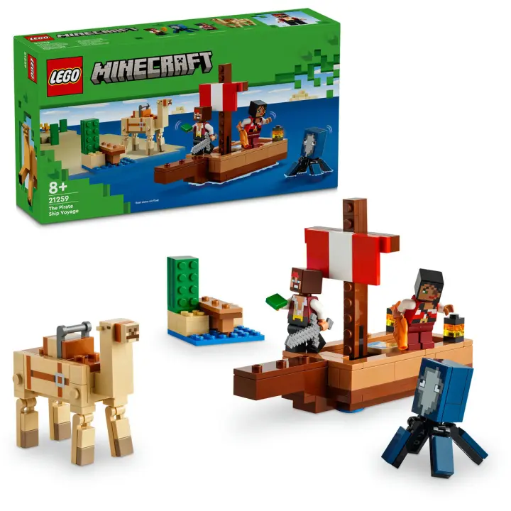 EL VIAJE EN EL BARCO PIRATA - LEGO MINECRAFT 21259 - 1