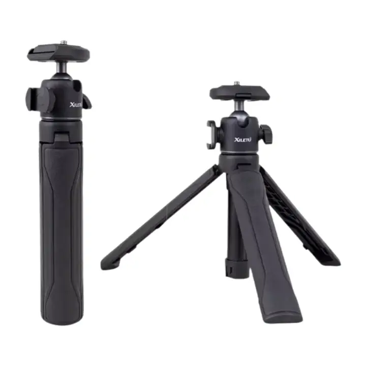Trípode Telescópico Mini Con Cabeza Gira Doble Y 1/4 De Tornillo Para Selfie Móvil Cámara De Acción GoPro Insta360 Material Plástico - 1
