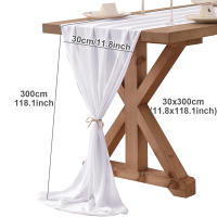 Corredor De Mesa De Seda Bohemia Romántica 30cm*300cm Para Boda Cumpleaños Fiesta De Novia Día De San Valentín Decoración De Mesa - details 0