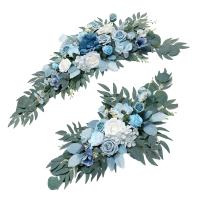 2Pcs Colgante De Flores Artificiales En Encaje Para Arco De Boda Decoración De Mesa Para Sala De Estar Y Ceremonias Decoración De Fondo De Boda - details 4