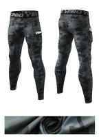 Pantalones De Entrenamiento De Veludo Para Hombre Con Bolsillo Térmicos Estrechos Para Correr En Otoño E Invierno - details 17
