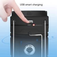 Luces De Camping Luz De Emergencia Solar De Carga Al Aire Libre Lámpara De Camping Recargable USB 3 En 1 Luz De Tienda Linterno Reflector De Registro Para Carpas, - details 1