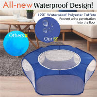 Caja Pequeña Para Mascotas Portátil Translúcida Para Erizo Jaula De Juego Para Perro Hamster Conejo Guineapig Plegable Y Abierta Fondo De Jardín - details 2