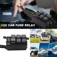 Bloque De Fusibles 12V Con 6 Slots Y Caja De Relé Universal Para Automóvil RV Kit De Cableado Con Relé De 4 Pines 12V 40A - details 1