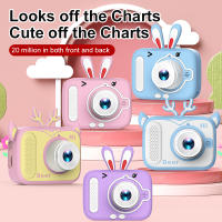 Cámara instantánea infantil, cámaras de fotos digitales compactas, juguetes para niños y niñas, regalos para cumpleaños y detalles de comunión，azul y rosa - details 2