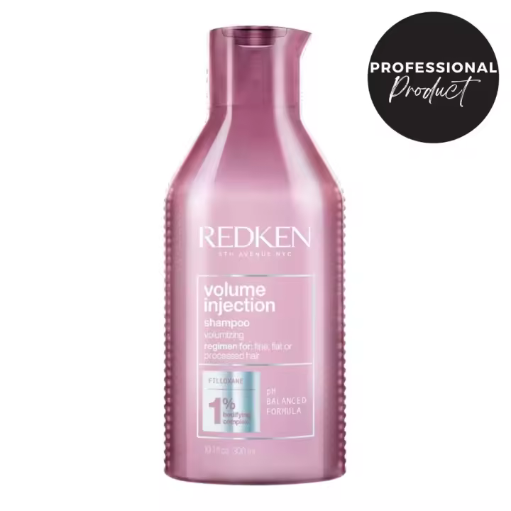 Redken | Volume Injection Champú 300ml | Champú para cabello fino enriquecido con Filloxane, que aporta volumen y densidad al cabello desde la raíz hasta las puntas. - 1