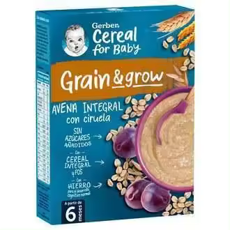 GERBER PAPILLA AVENA CON CIRUELA 250 G AHT - 1
