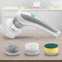 Cepillo Eléctrico Multifuncional Portátil Con Rotación De 360 Grados Y 3 Cabezas De Repuesto Accesorios De Cocina Ecológicos - details 4
