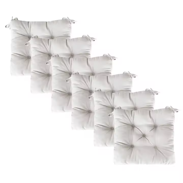 MORE FREE-Cojines para Silla，Cojin de Asiento Decorativo Funda de Poliéster y Relleno de Fibra Hueca 40x40x5cm,Ideal para Comedor, Terraza, Salón y Restaurante - 1