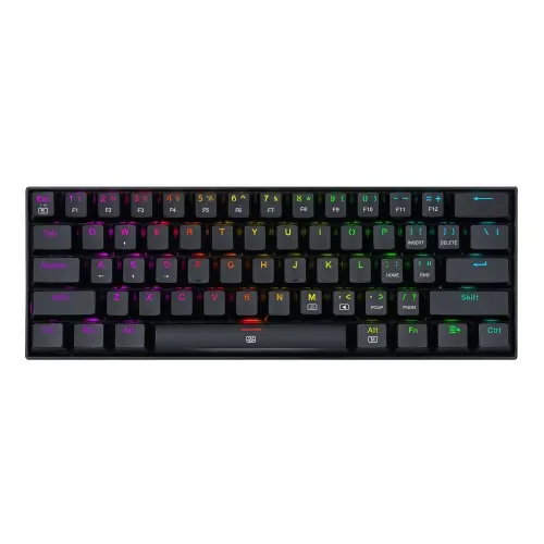 Redragon - DRAGONBORN Teclado Mecánico Gaming Switch Rojo RGB Negro - Layout USA - 1