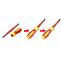 Juego De 3 Herramientas De Reparación Eléctricas Multifuncionales Con Puntas Cruciformes Y Rectangulares 112mm PH1 PH2 Nutdrivers De Acero Cromo-vanadio - details 4