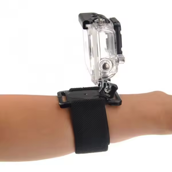 FGNS Muñequera de Sujeción para GoPro Hero/SJCAM y otro cámaras de acción mas. Correa Brazalete Pulsera Ajustable Muñeca Brazo Soporte Cámara - 1