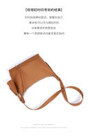 Bolso De Hombro Para Mujer De Cuero Genuino Diseñador Lujo Cowhide Nueva 2025 Bolso Cruzado De Underarm Bolso Baguette Zipper Versátil - details 9