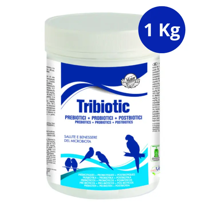 Chemivit TRIBIOTIC Mezcla de Prebióticos, Probióticos y Postbióticos para Aves 1Kg - 1