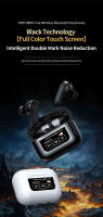 Auriculares Inalámbricos BT YW08 Con Pantalla Táctil LCD Deportivos Con Micrófono Y Cancelación De Ruido ANC Impermeables Para Gaming - details 1