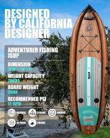 DEVESSPORT Tabla de Paddle Surf Hinchable Highpi para Pesca Accesorios Incluidos - details 1