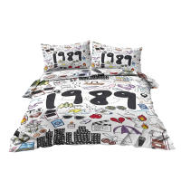 Set De Edredón Y Sábanas Ligero Y Suave De Microfibra 3 Piezas Look Back on the Girl Con Fundas De Almohada Moderno Para Cama - details 7