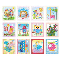 5pcs Estilo Aleatorio Parches De Botones Para Niños Juguetes Educativos De Artesanía DIY Creativos Para El Dibujo Y La Pintura En Escuela - details 3