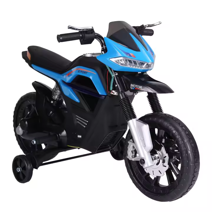 HOMCOM Moto Eléctrica para Niños 3+ años Moto de Juguete Infantil Batería 6V con Luces y Música 105x52.3x62.3cm - 1