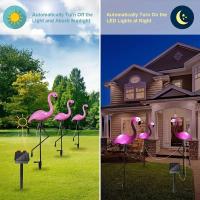 3 PC Luces Solares De Flamenco Para Jardín LED Impermeables Decorativas Para Camino Paisaje Jardín Venta Por Pieza - details 3