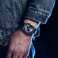 Reloj De Cuarzo Para Hombre PAGANI DESIGN Con Cristal De Zafiro Auto Fecha Cronógrafo Resistente Al Agua Acero Inoxidable Lujo - details 16