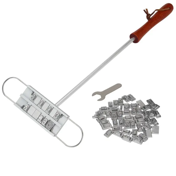 LMETJMA Hierro De Marca Para Carne De BBQ Con Letras Interchangeables Herramienta De Marquado Para Carne De Res Y Chops KC0299 - 1