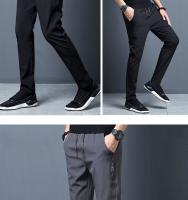 Pantalones Casuales Para Hombre FGKKS 2023 Color Sólido Ajustados Moda Pantalones De Calidad Alta Estilo Callejero - details 2