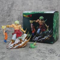 Figura De Acción Dragon Ball 20cm Brolly Vs Son Goku Anime Muscle Super Saiyan Doble Modo Colección Ornamento Juguetes Para Adolescentes Y Adultos - details 3