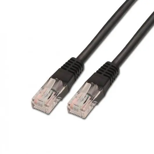CABLE RED UTP CAT6 RJ45 AISENS 0.5M NEGRO - 1