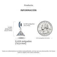 Encanto De Colgante De Árbol De Familia Platinado En Plata Para Pulsera De Bangle Y Collar DIY Regalo Con Doble Vuelo Aéreo - details 135