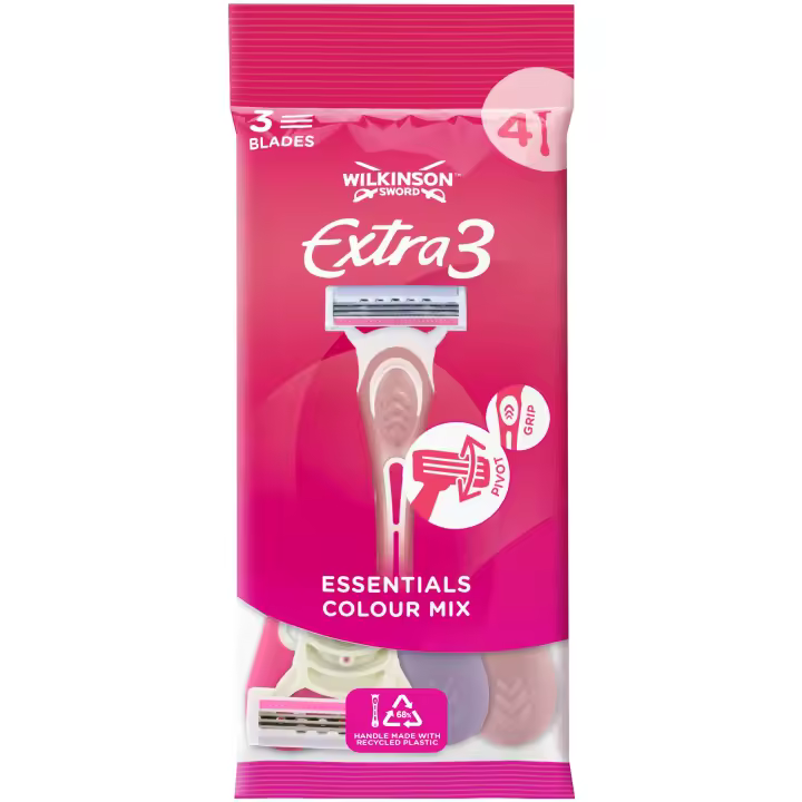 Wilkinson Afeitadora Desechable para Mujeres Extra 3 Beauty - 4 Unidades - 1