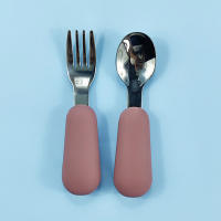 Juego De Utensilios Para Bebé De Acero Inoxidable Juego De Comedor Para Niños Cuchillo Cuchara Y Tenedor Con Diseño De Dibujos Animados Para Infantes - details 6