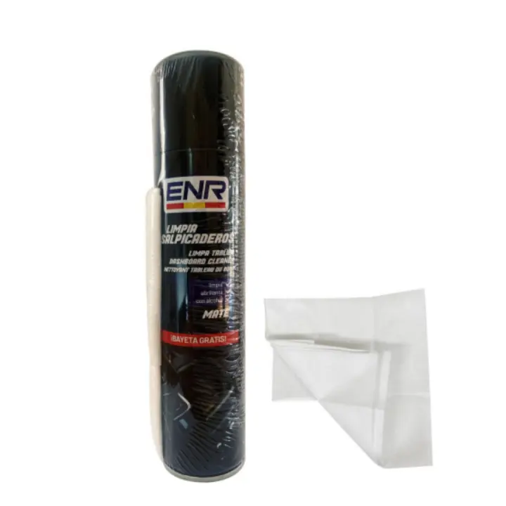 Limpiador de Salpicaderos con bayeta 400ml,Limpia Salpicaderos en Spray Para Coche,Limpiador Tapiceria Coche - 1