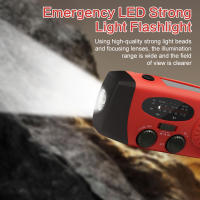 Radio De Emergencia Recargable 2000 mAh Con Luces LED Y Carga USB Solar Radio FM/AM Portátil Para Exteriores Y Viajes - details 7