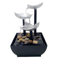 Fuente De Agua Para Decoración De Oficina Y Hogar Cascada Interior Estilo Paisajístico Feng Shui Figura De Mesa De Plástico - details 6