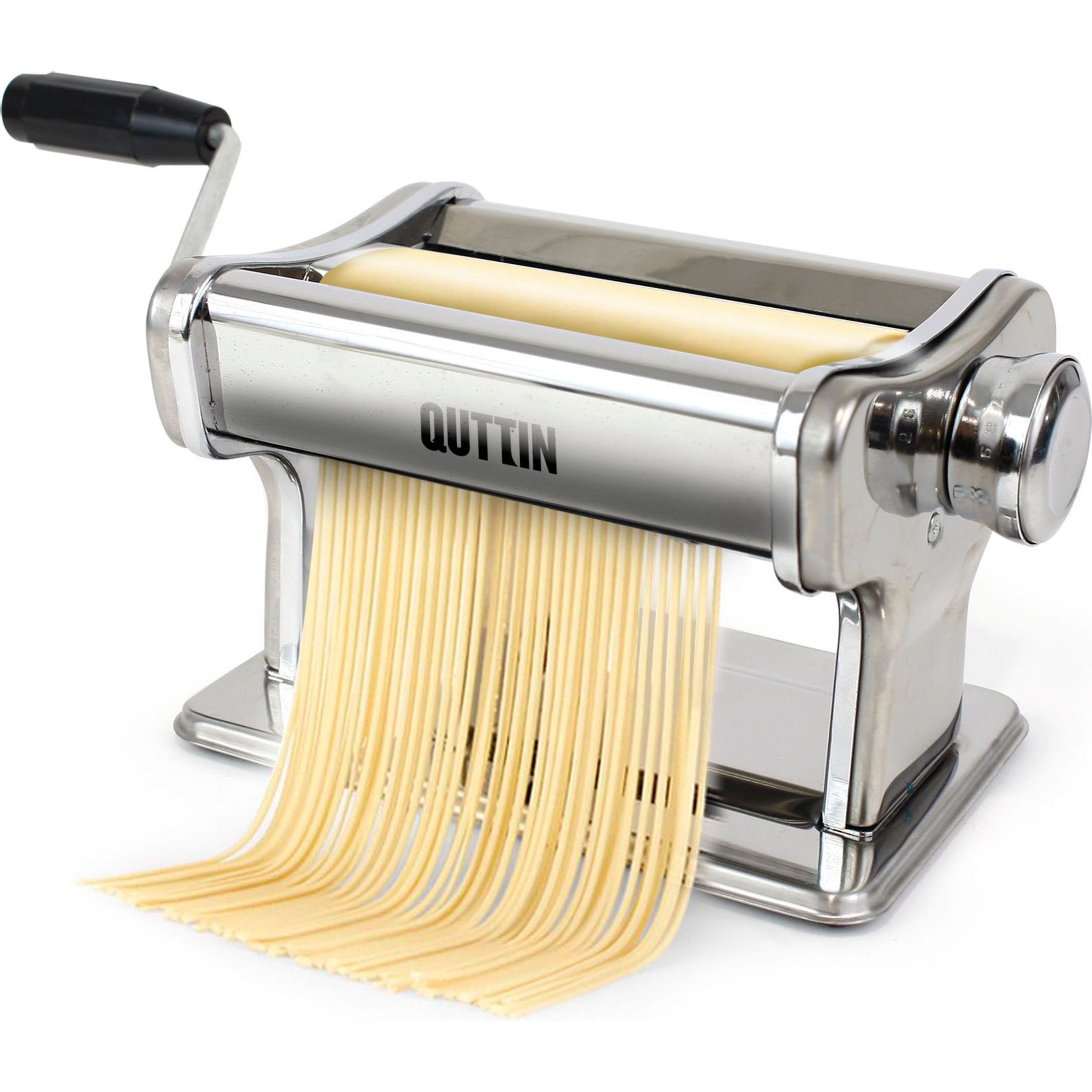Quttin - Máquina para Hacer Pasta de Acero - Utensilio para Pasta Fresca Hecha a Mano, Herramienta de Cocina Artesanal
