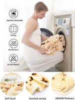 Manta Burritos 150cm Tortilla de Doble Cara, Gigante Redondo Novedad Taco Wrap Mantas Calientes Suave Comodidad Realista de Franela de Peluche Toalla de Comida Regalos Creativos para La Familia - details 3
