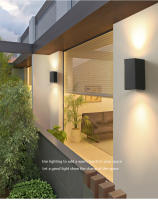 Lámpara De Pared LED Impermeable Para Exterior GU10 Base Iluminación De Jardín Y Porche Acero De Aluminio 86-265V Contemporánea - details 1