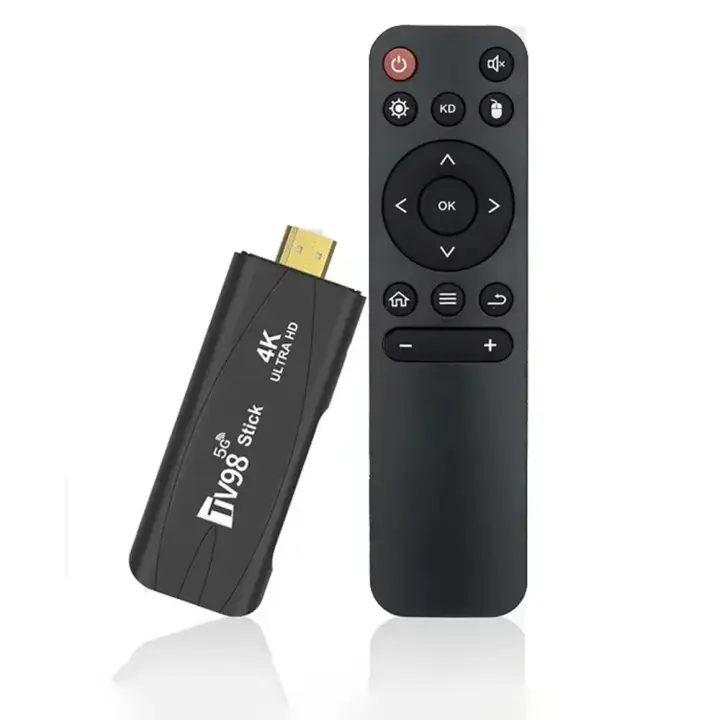 TV98 TV Stick Android 12,1 4K HD 2G 16G TV Box 2,4G 5G Dual Wifi Smart TV Box reproductor multimedia receptor de TV Andriod TV Stick - 1