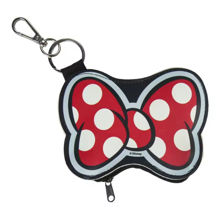 Llavero Minnie Mouse Rojo con Cremallera para Bolsas y Mochilas Infantiles - 1