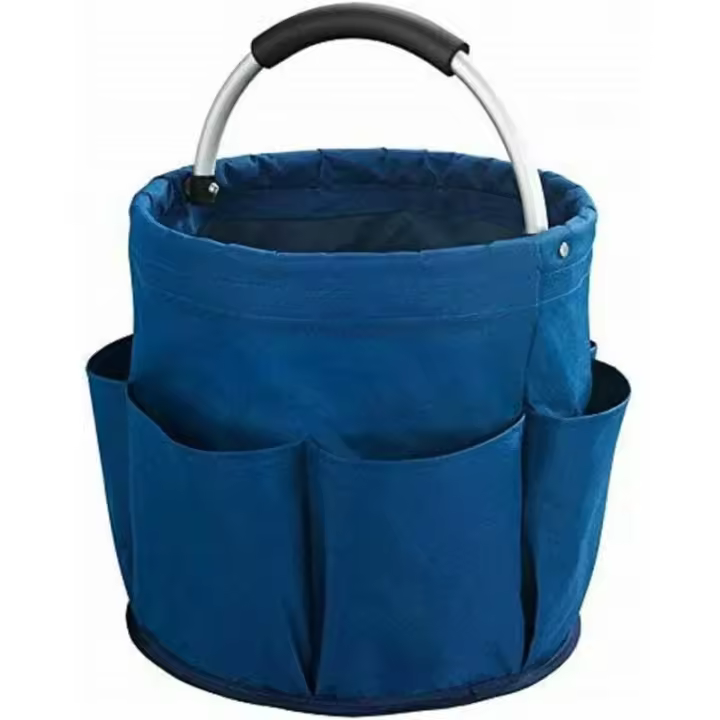 Cesta universal para productos de limpieza, Poliéster, 28 x 26,5 x 28 cm, Azul - 1