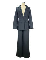 BAMBOOBOY Sastre Elegante Conjunto De Blazer Y Pantalones De Manga Larga Para Mujer Primavera Otoño Clásico OL Street Outfit - details 13