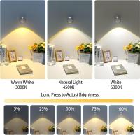 Foco de pared con control remoto, luz de pared con batería de 120000 mAh, luz de imagen con sensor de movimiento, rotación de 360 ​​° regulable, luz LED para póster para marco de pared, exhibición de lienzo - details 1