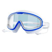 Gafas De Natación Impermeables Con Antiniebla Y Protección UV Para Exterior Con Tapones Para Oídos Gran Marco Para Adolescentes Y Adultos Mayores De 14 Años - details 2