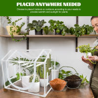 Carpa De Jardín Para Plantas Insecto Y Pájaro Resistente Al Viento Y UV Cubierta PVC Invierno Cálido Para Flores Y Plantas Portátil - details 9