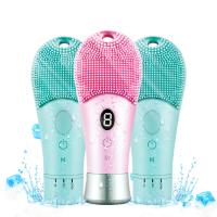 Limpieza Facial Eléctrica Ultrasonda 9 Velocidades Silicona Recargable Escobilla De Rostro Con Vibration Alta Frecuencia Limpiadora De Piel - details 1
