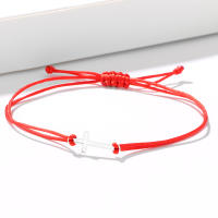Pulsera De Acero Inoxidable Gótica Con Cruce Hollow Y Cordón Rojo Negro Para Mujer Pulsera De Moda Con Encanto Joyería Regalos - details 3